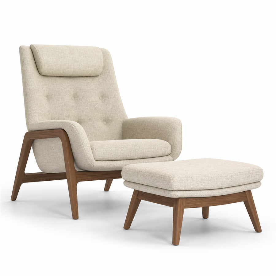 Beseda Reading Chair & Ottoman