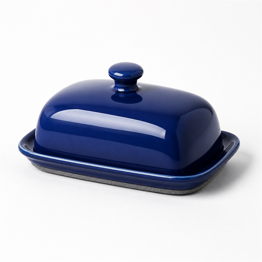 Butter Dish — Cobalt Porcelain