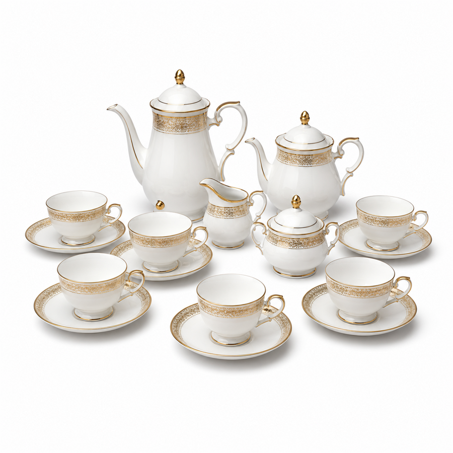Damask Tea Service for 6