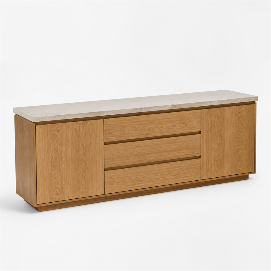 Foyer Credenza 2.2 m — Stone Top