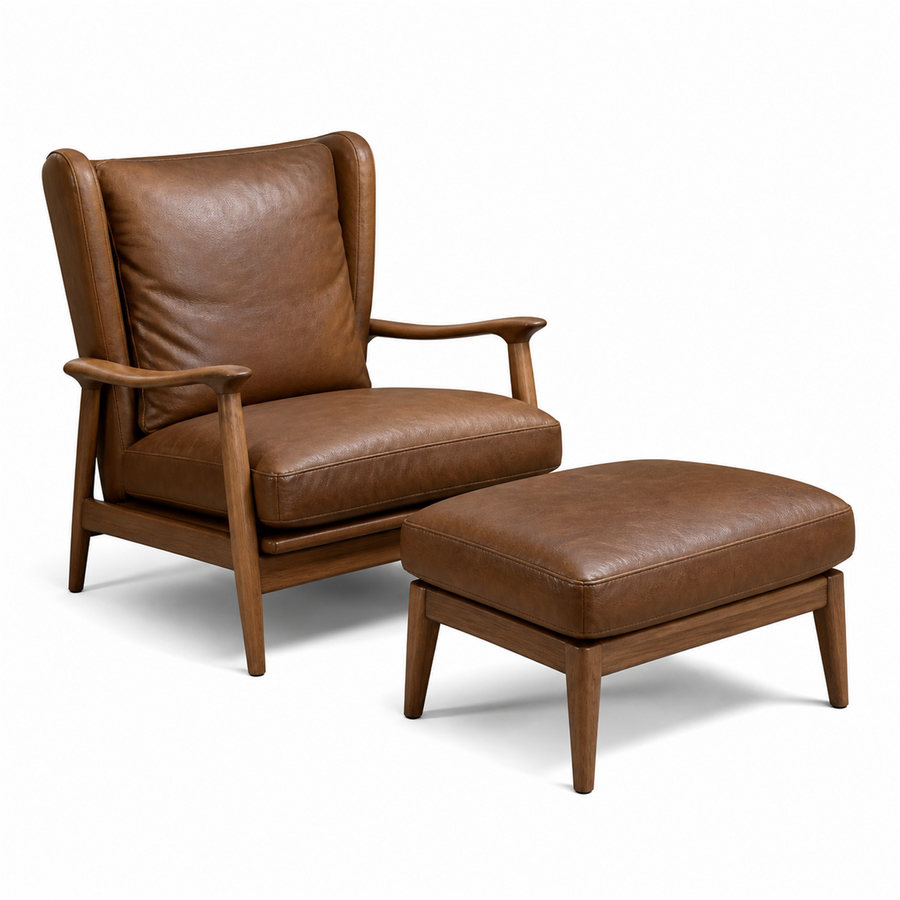 Krakela Reading Chair & Ottoman
