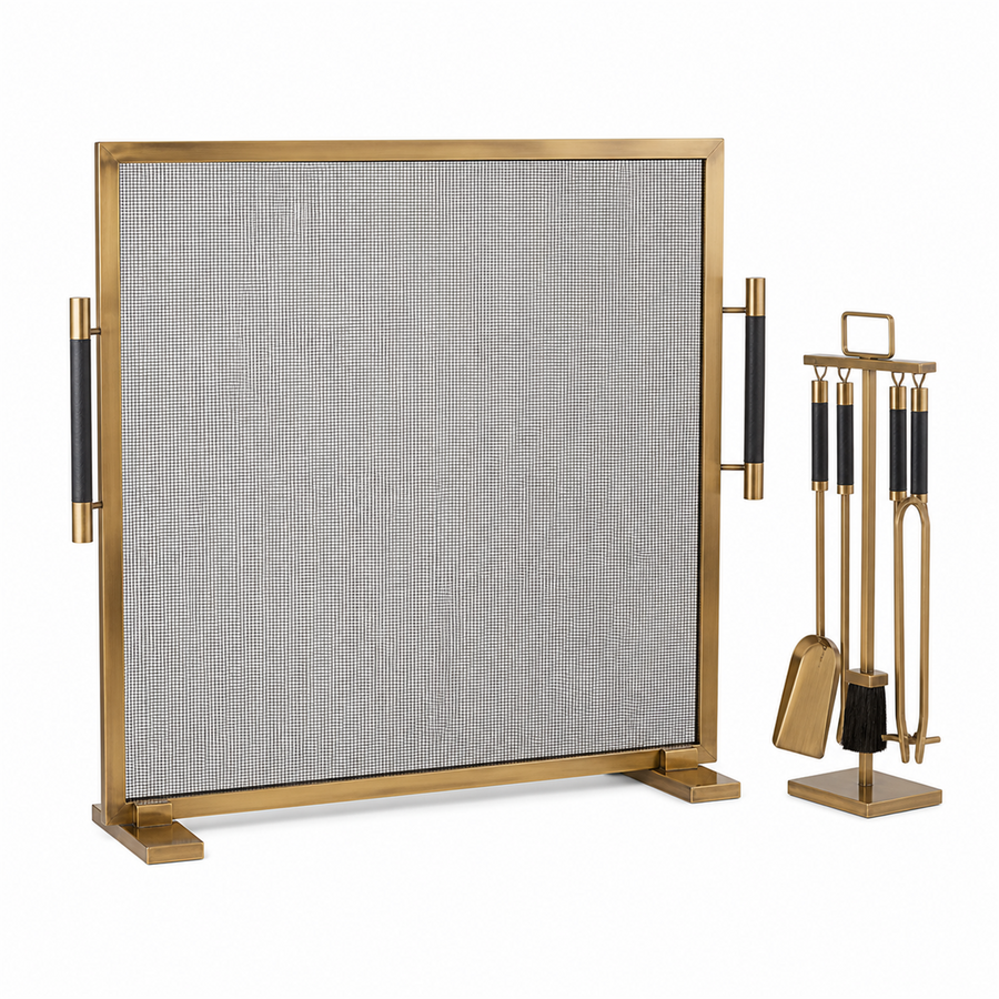 Krov Hearth Set — Screen & Companion