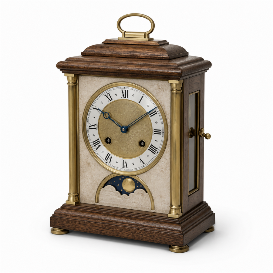 Len Mantel Clock — Moonphase
