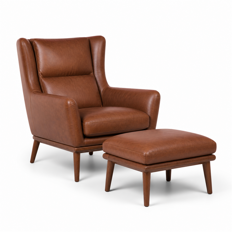 Lipa Reading Chair & Ottoman