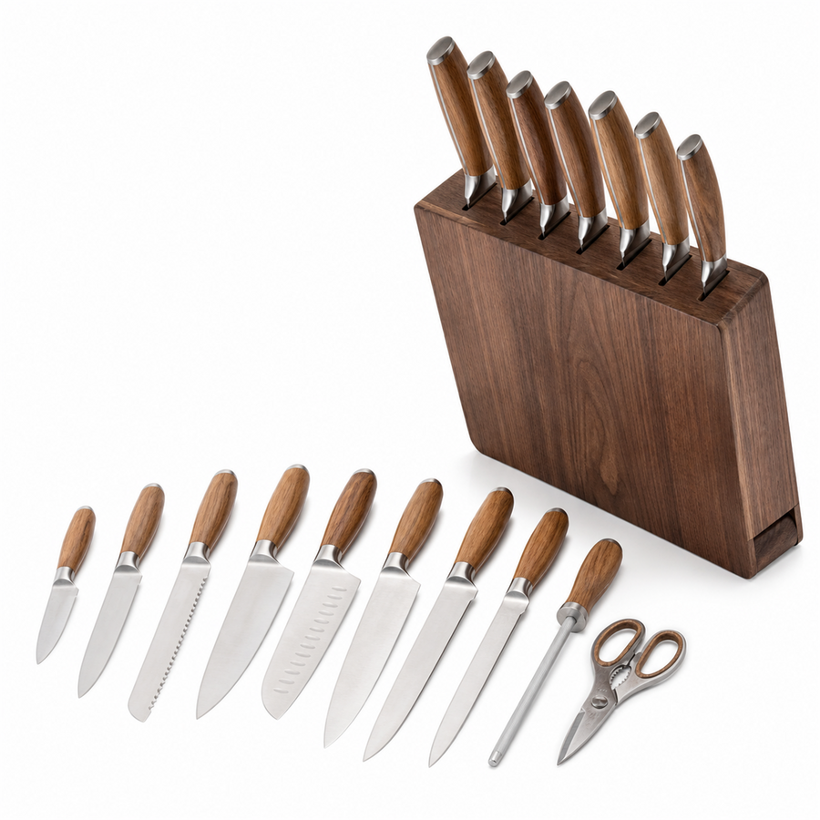 Masopust Knife Suite — 9 + Block