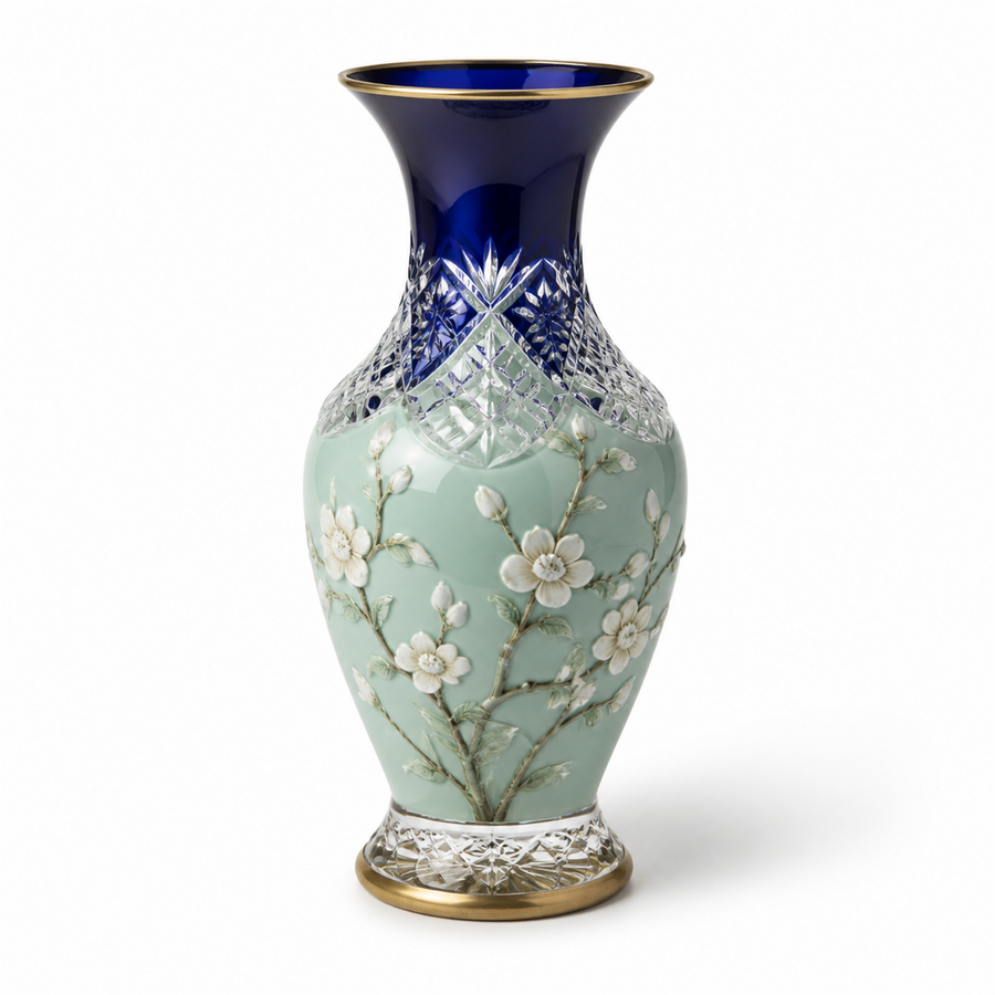Mosaz Crystal Vase 30