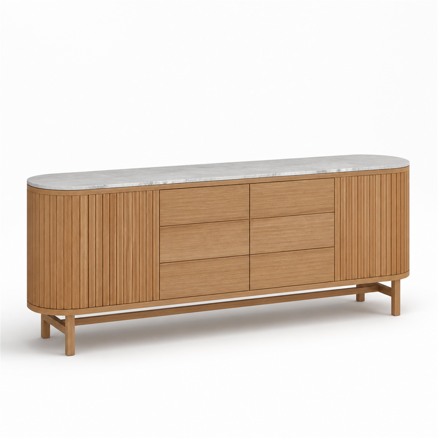 Obruba Credenza 2.2 m — Stone Top