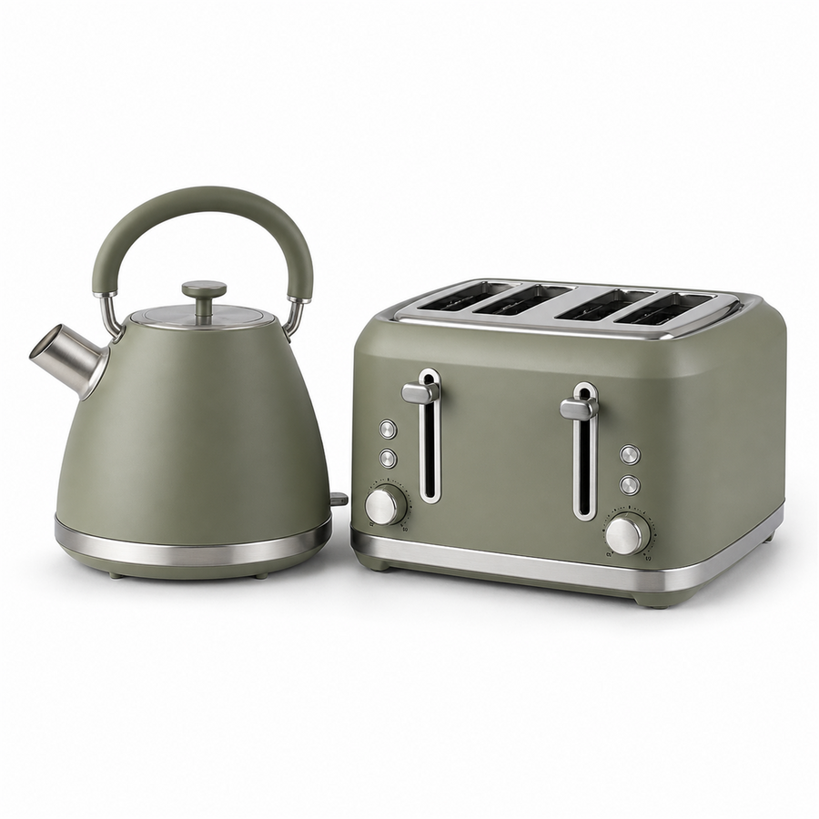 Patina Breakfast Set — Kettle & Toaster