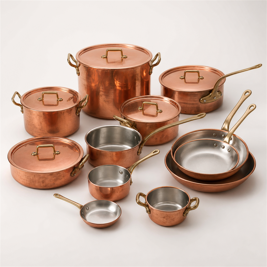 Patina Copper Battery — 15 Pieces, Estate