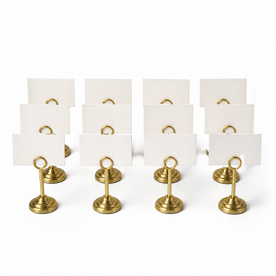 Place Card Holders — Brass 12