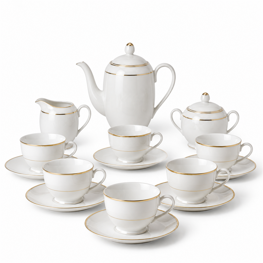 Porcelan Tea Service for 6