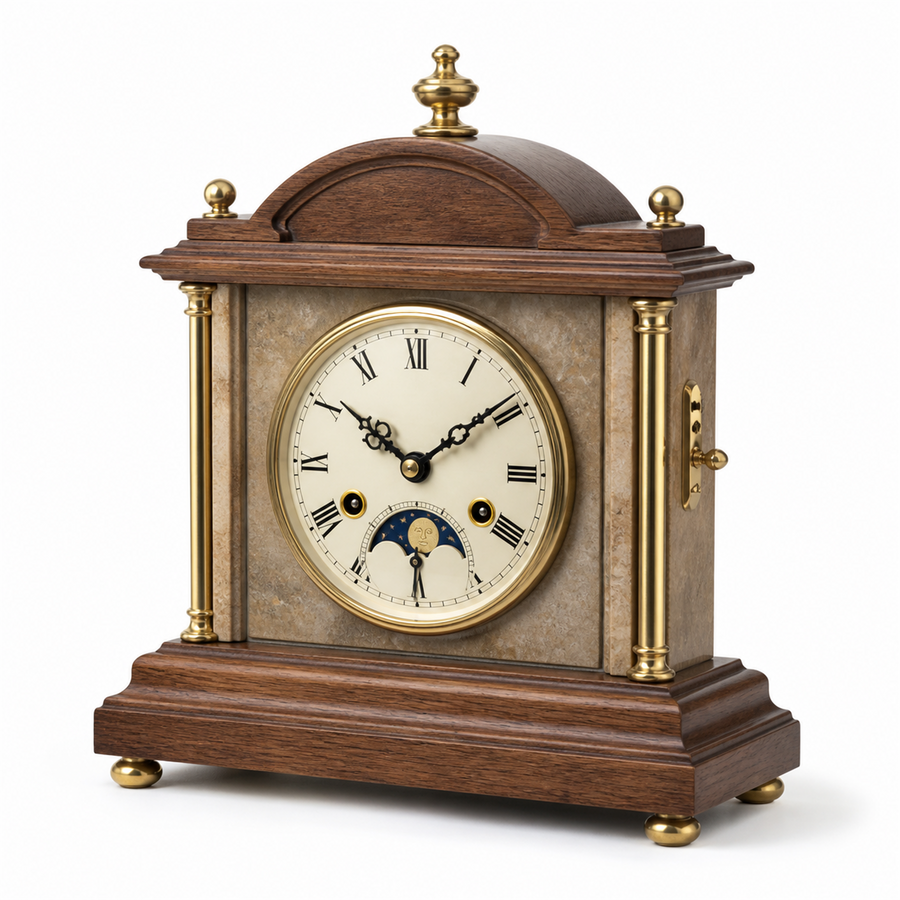 Saliera Mantel Clock — Moonphase