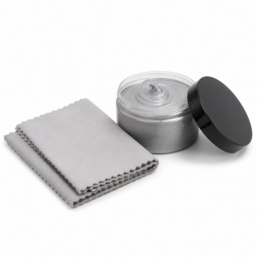 Silver Care Kit — Cloths & Paste