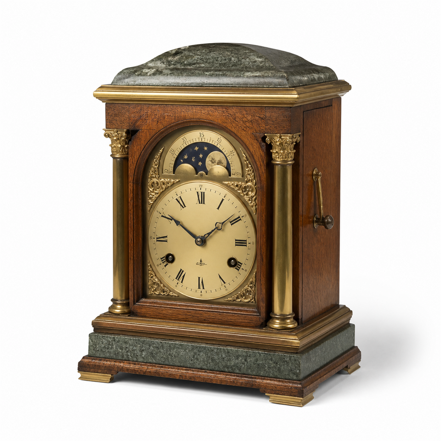 Soupiere Mantel Clock — Moonphase