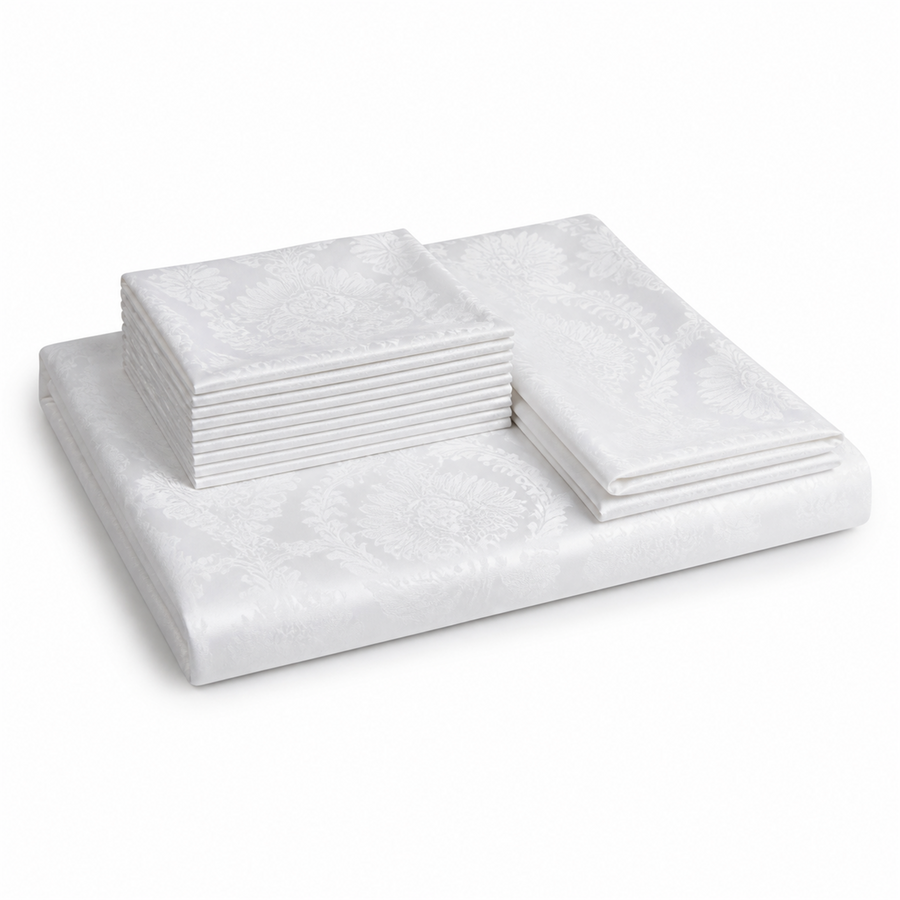 Soupiere Table Trousseau for 12 — Damask