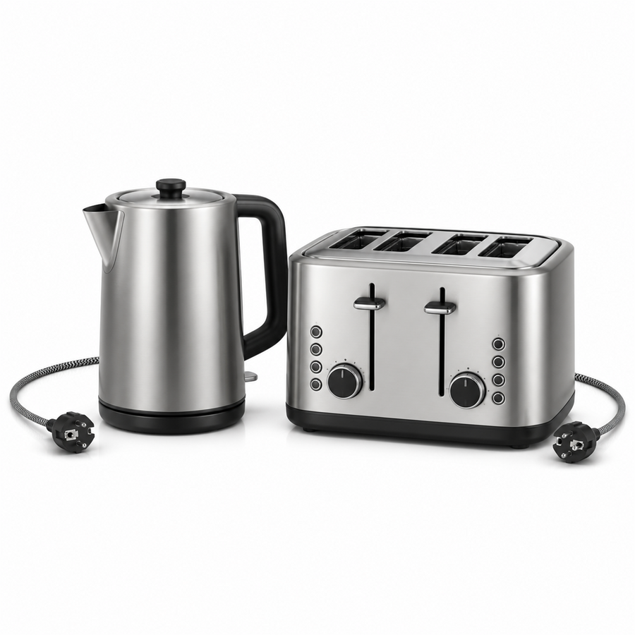 Stribro Breakfast Set — Kettle & Toaster