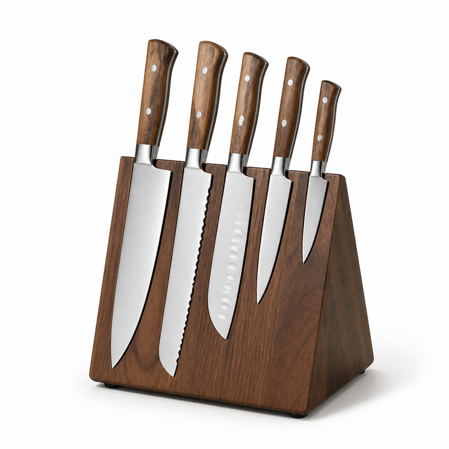 Vitrine Knife Suite — 5 + Block